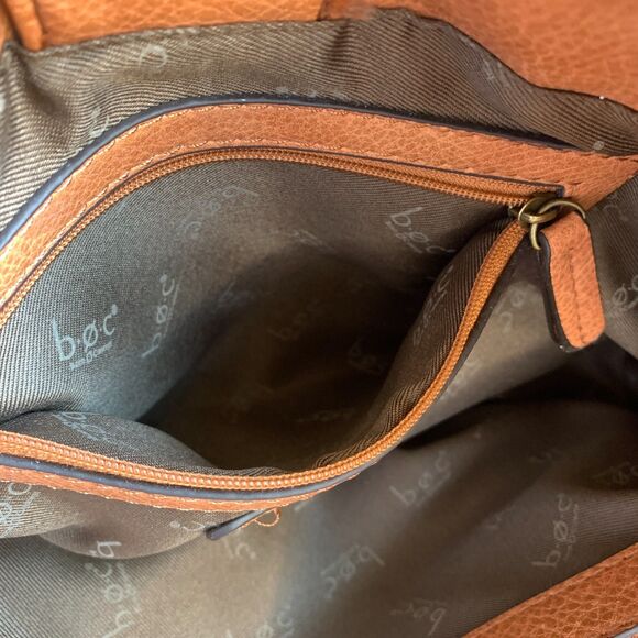 BOC Born Concept Hobo Shoulder Bag Tan pebbled faux leather Purse - Picture 12 of 14